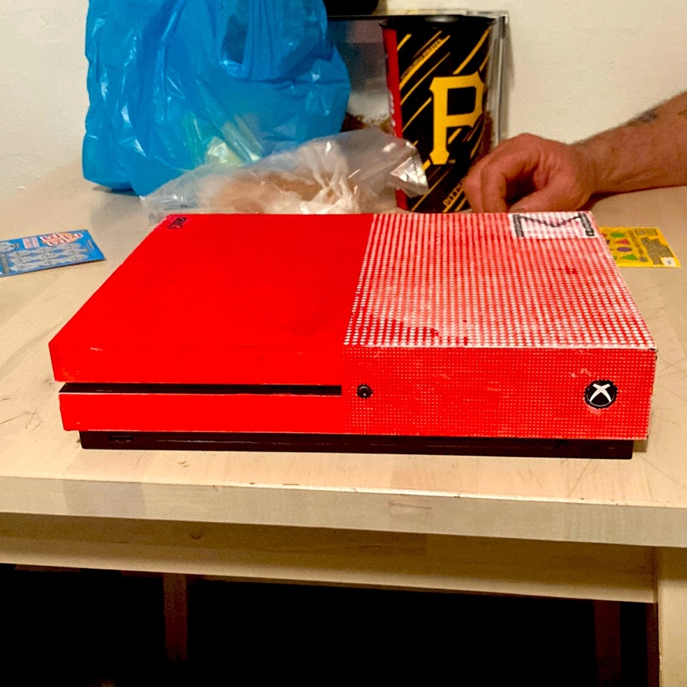 Xbox One S (Distressed Paint Job)